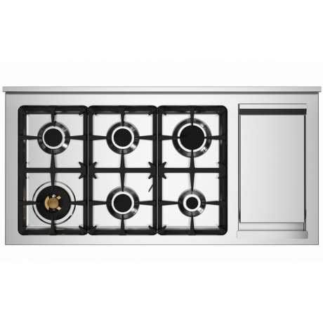 BERTAZZONI PRO12 6G 2E NE T Ηλεκτρική Κουζίνα με Εστίες Αερίου & grill Teppanyaki 120cm Μαύρο BERTAZZONI PRO12 6G 2E NE T Ηλεκτρική Κουζίνα με Εστίες Αερίου & grill Teppanyaki 120cm Μαύρο